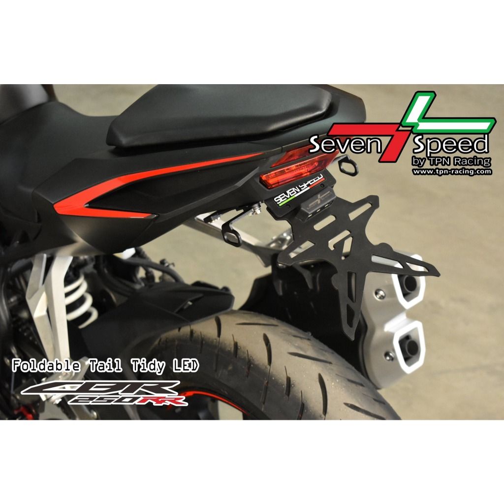 ท้ายสั้นแม่เหล็กพับได้ CBR250RR มีไฟ LED seven speed / Kamui (136)
