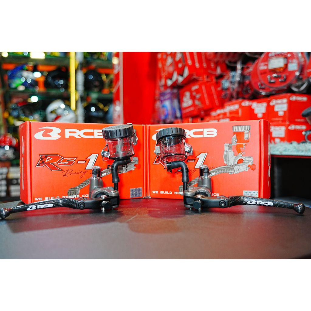 ปั๊มเบรค RCB RS-1 17 mm รุ่นใหม่ ก้านคาร์บอน ปั๊มลอย Racing Boy ของแท้ 100% (0241)