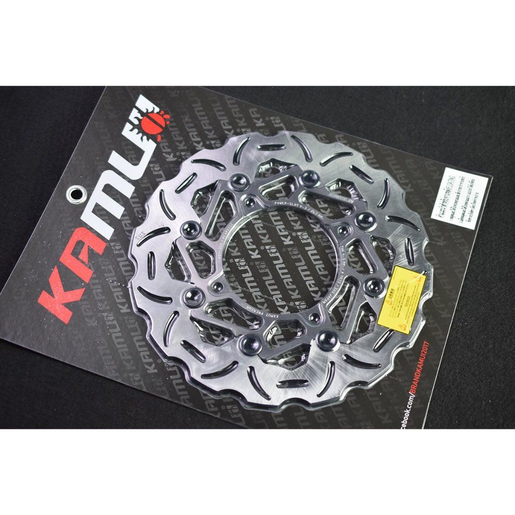 จานดิสก์ หลัง ADV-350 267 มิล. POWER-SLOT V.3 จานดิสก์KAMUI สวย เท่ห์ เบรคได้ดี... สแตนเลสใบจาน ญี่ปุ่น 100%(0360)