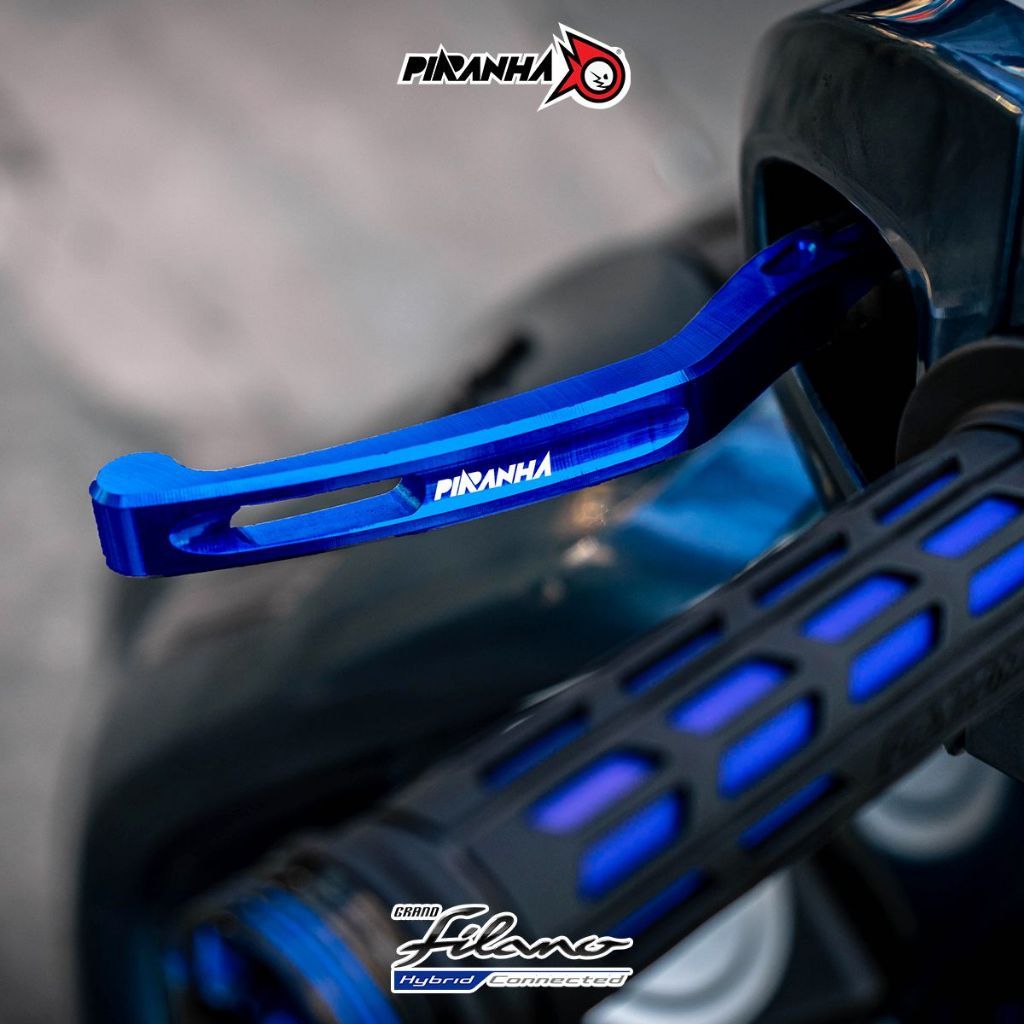 มือเบรค CNC PIRANHA LEVERS Grand Filano Hybrid 2017-2025 (ABS)  AEROX 2017-2025 Special Edition (0449)