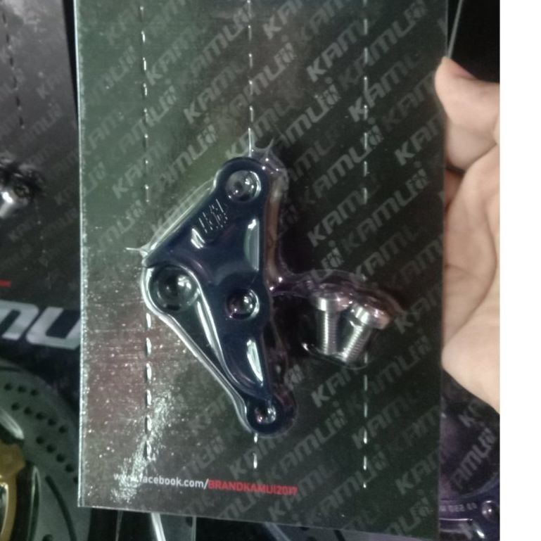 ขาจับปั้มหน้า VESPA SPRINT โช้คเดิม จาน220มิล ปั้มBrembo 4pot หูชิต คาลิปเปอร์