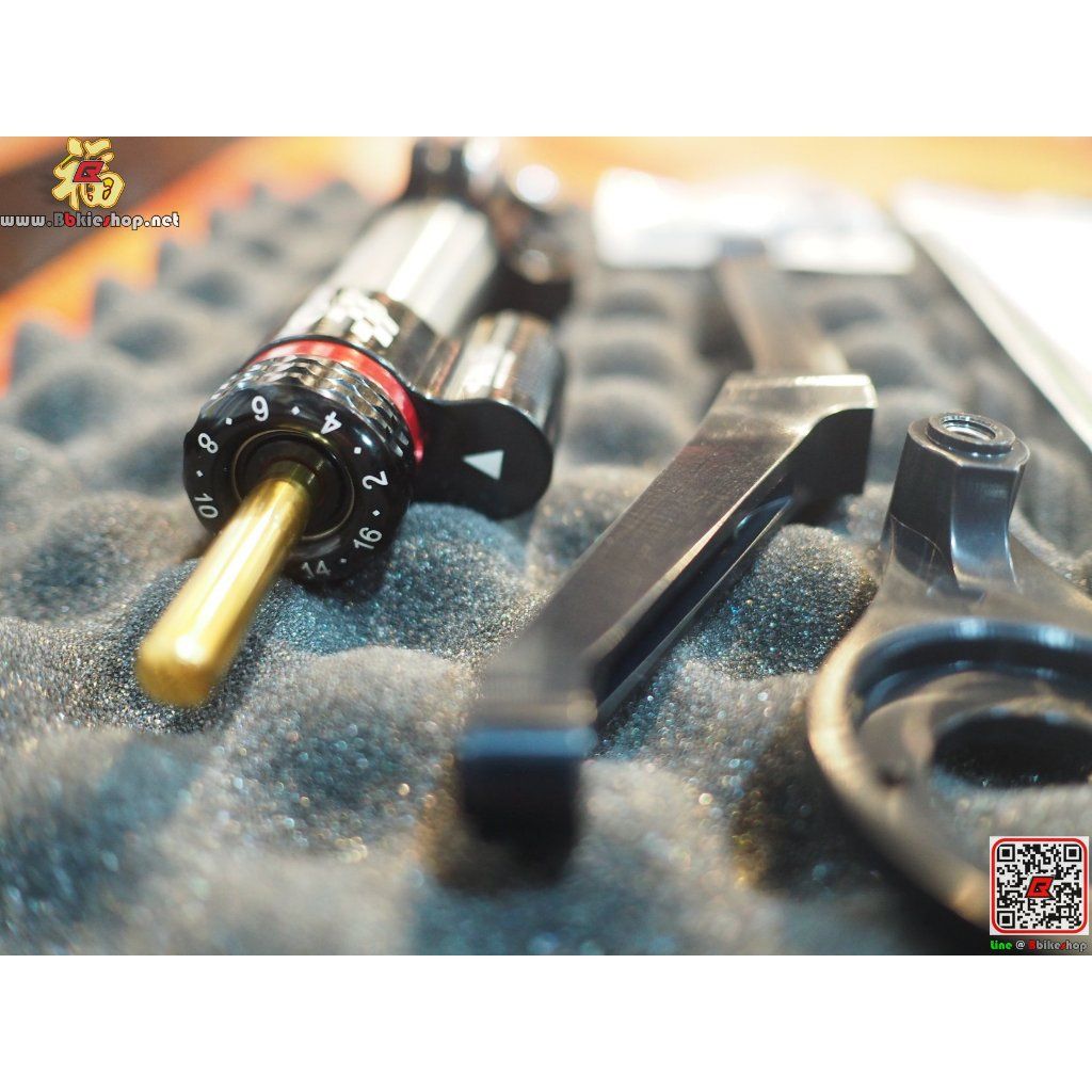 กันสะบัด Matris SDR ระยะดึง70mm ปรับ16 ระดับ รองรับแคลมป์ตั้ง(M6) และ แคลมป์นอน (M8)มีซับแท็งค์ + ไนโตรเจน