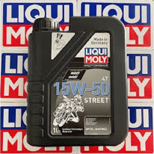 น้ำมันเครื่อง Liqui Moly street 4T(รถเกียร์) และ (scooter) 10w-40 15w-50 ขนาด 1 ลิตร Formula ขนาด 0.8 ลิตร (H015)