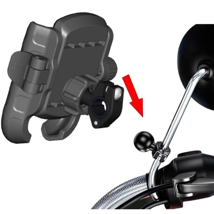 MOTOTEC MT-QD05 Polyflex Quick Release ที่จับมือถือ ที่ยึดมือถือมอเตอร์ไซค์ ที่จับโทรศัพท์  ปลดล็อคเร็ว(MO002)