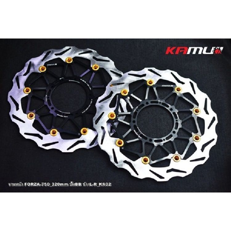 จานหน้า FORZA-750 320 มิล.ลาย KA-02 สำหรับปั๊ม BREMBO KAMUI (0606)