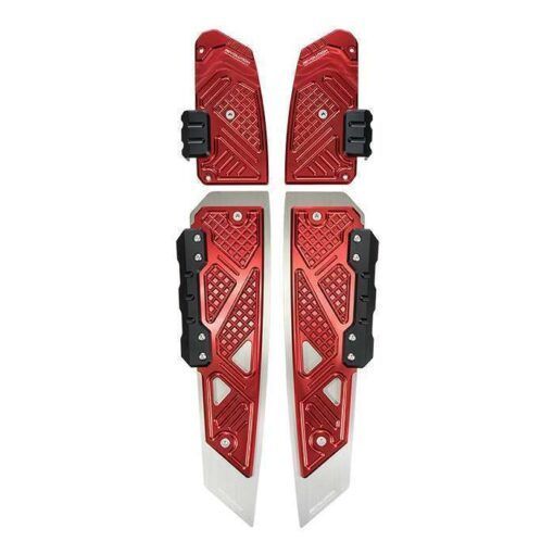 แผ่นรองพื้น (สแตนเลส+มีเนียม CNC) REVOLUTION V2 FORZA-300, FORZA-350 NEW (0594)
