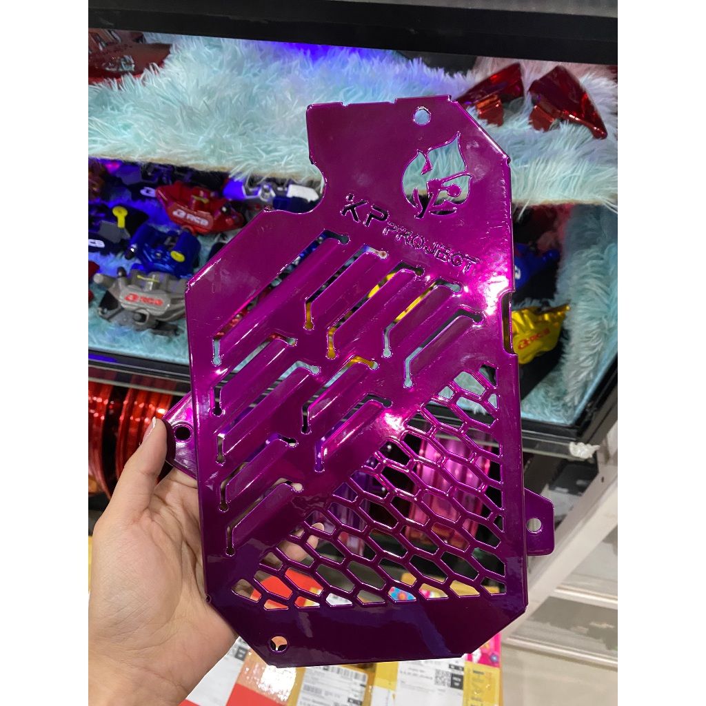 การ์ดหม้อน้ำ KP Project สแตนเลส 304 แท้ ทำสีพาวเดอร์โค้ท เลือกสีได้ สำหรับ PCX160/CLICK160/ADV160/LEAD/GIORNO