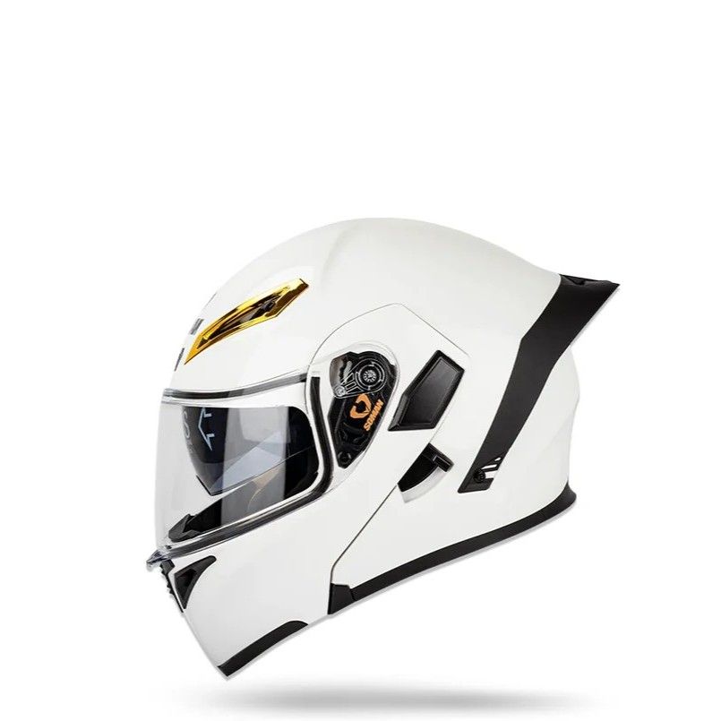 **หมวกกันน็อค SOMAN SM955 หมวกกันน็อคเปิดคาง แว่นด้านใน 2 ชั้น (H022)