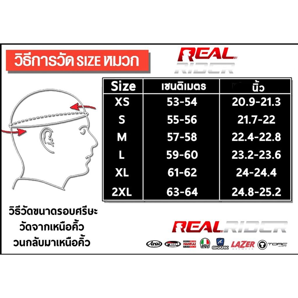 **.หมวกกันน็อค REAL Eurega Trick Star ทรงสปอร์ตลู่ลมได้ดี (H028)