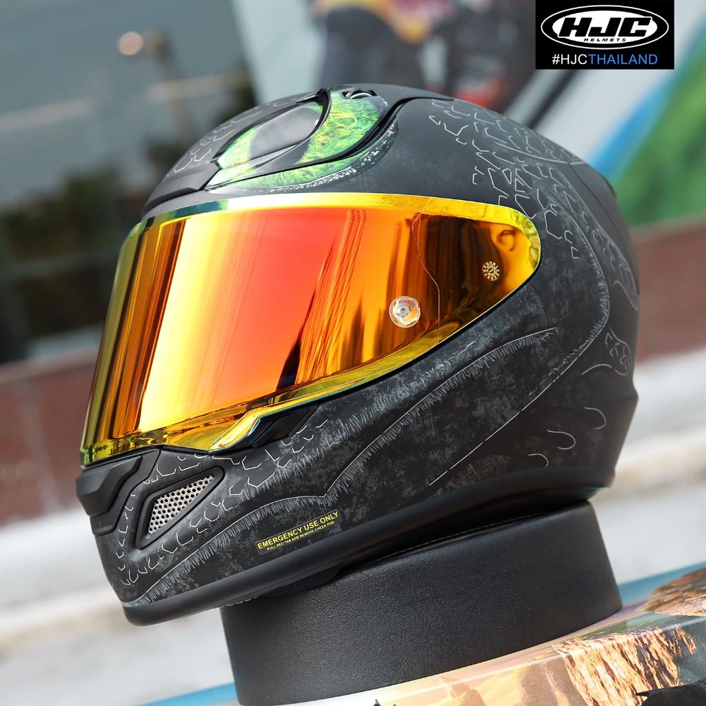 **.หมวกกันน็อค ลายใหม่ HJC RPHA12 TOOTHLESS II MC4SF, KRAKEN MC28 รุ่นท๊อป(H031)