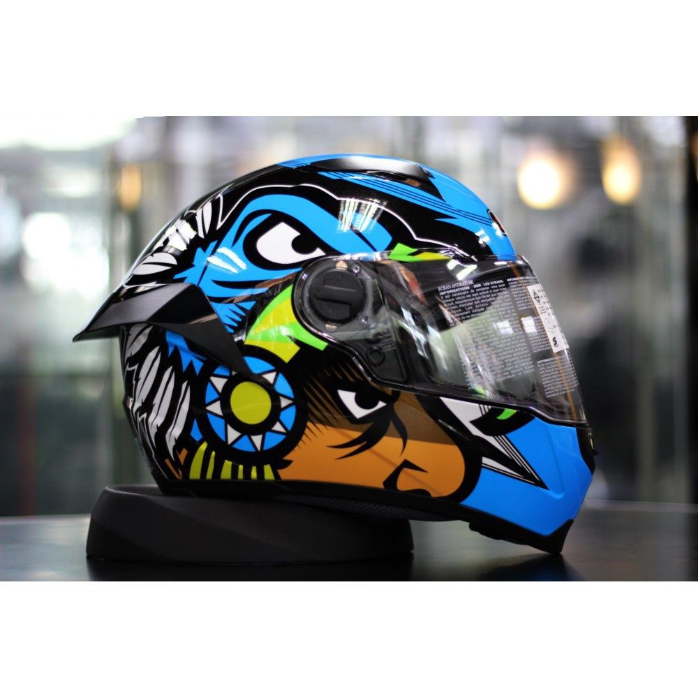 50.หมวกกันน็อต เต็มใบ SM5 SNACK  HUNTER BLUE สีน้ำเงิน NEW!!