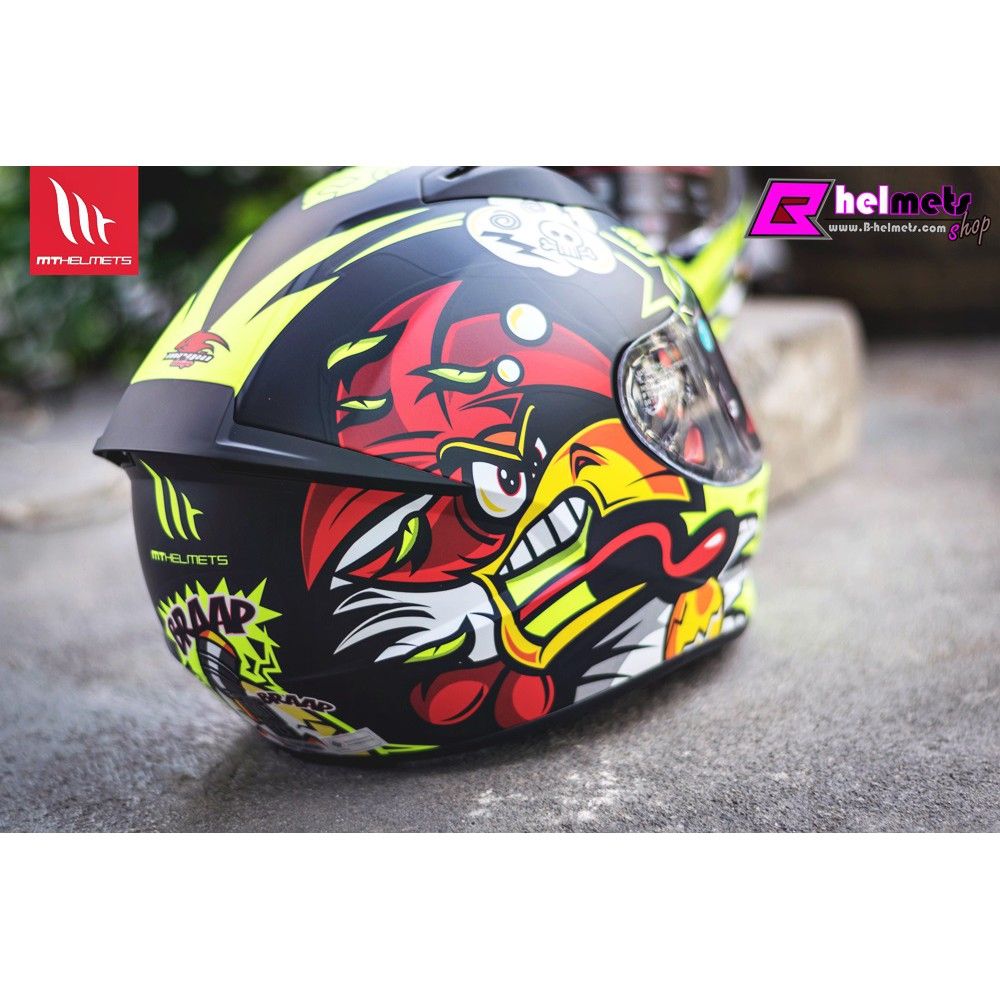 ##"หมวกกันน็อค MT STINGER CHICKEN - MATT YELLOW [ด้าน]