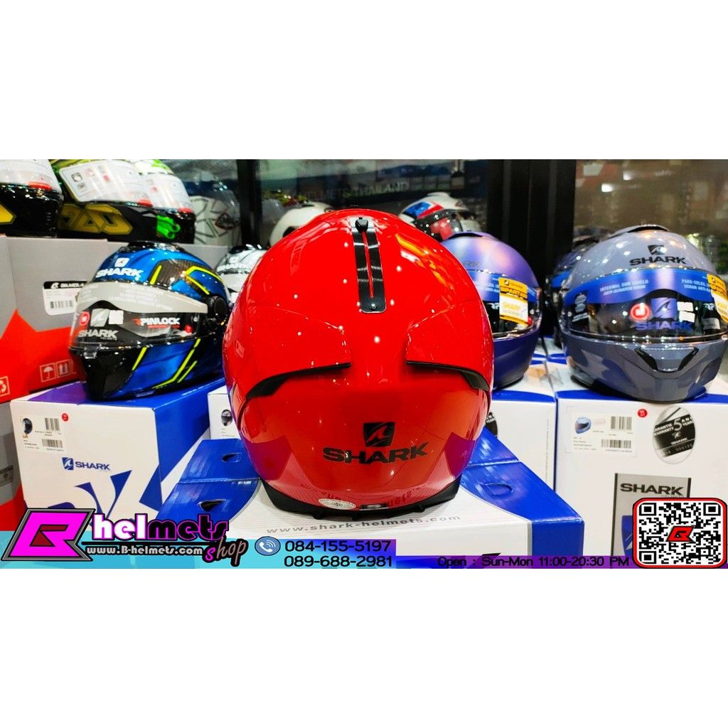 ##หมวกกันน็อค Shark Spartan Blank (RED)
