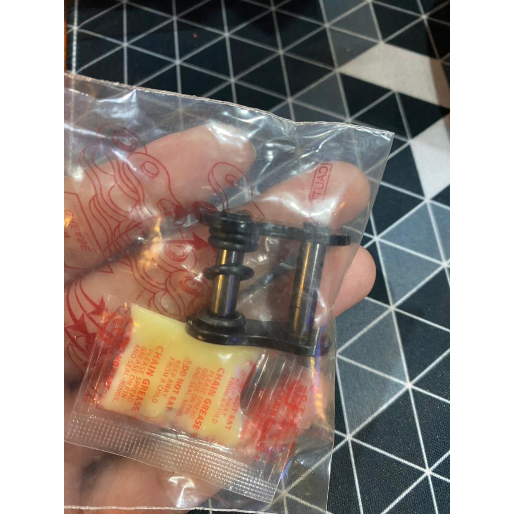 ข้อต่อโซ่ 520 525 520KRO RK แท้ ข้อต่อโซ่  525KRO 520KRX 525KRX o-ring rx-ring ข้อต่อโซ่หมุดย้ำ เงิน ทอง ดำหมุดทอง