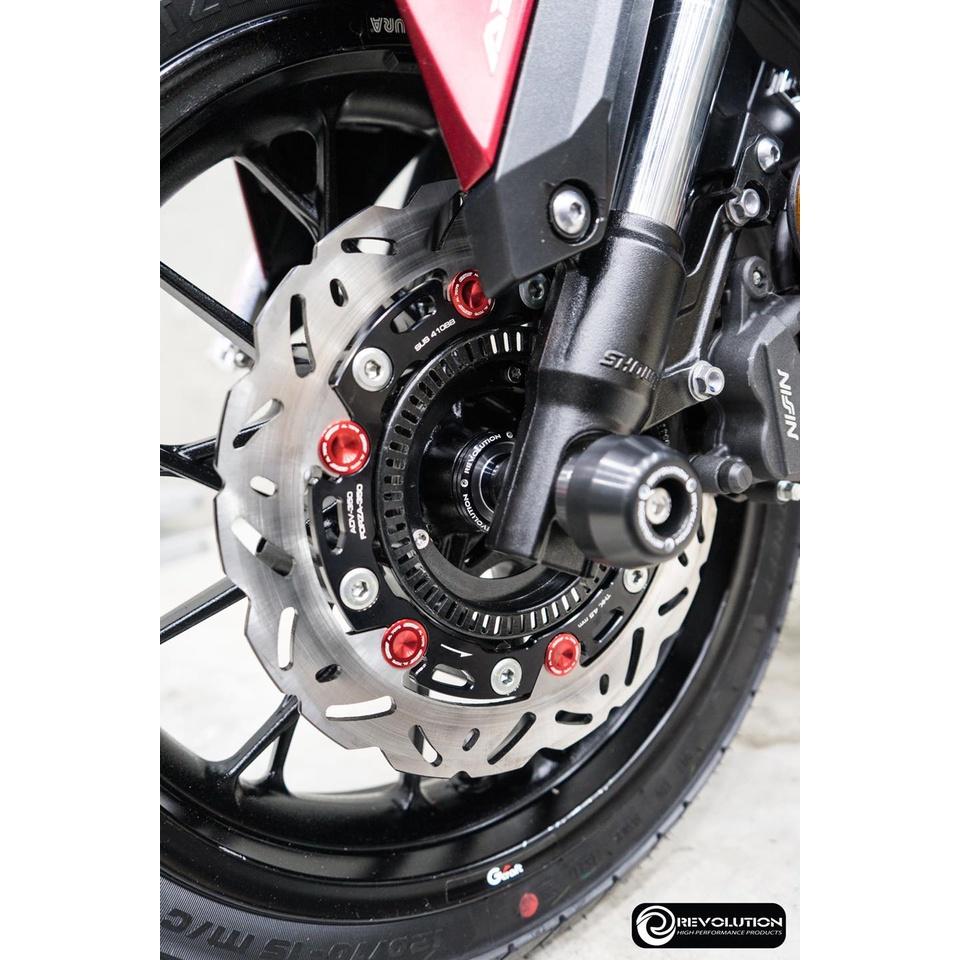 บู๊ชล้อหน้ากลึง CNC ทูโทน ตรงรุ่น ADV-350, FORZA-350 บู้ชล้อทูโทน แบรนด์ REVOLUTION