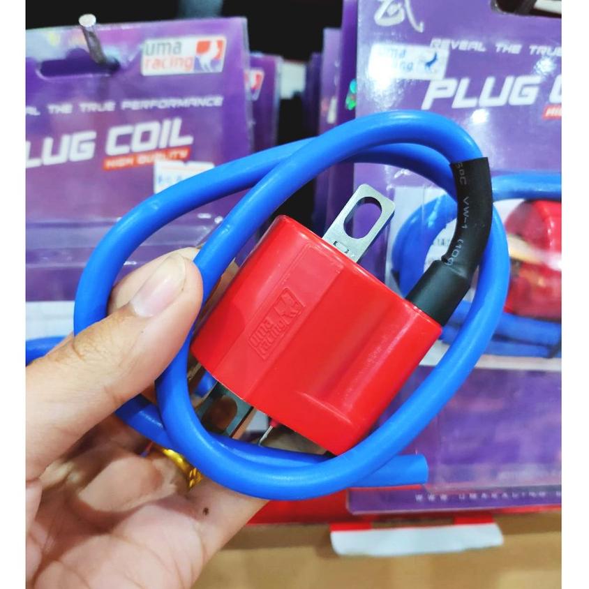 คอยไฟแต่งเพิ่มความแรง ปลั๊กคอยล์ หัวฉีด UMA RACING งานแท้ คอยล์แต่ง ใส่ได้ทุกรุ่น RCB
