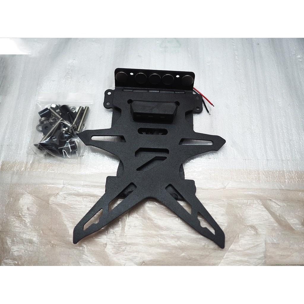 ท้ายสั้นแม่เหล็กพับได้ มีไฟส่องป้ายทะเบียน  รุ่น R-6 / SEVENSPEED