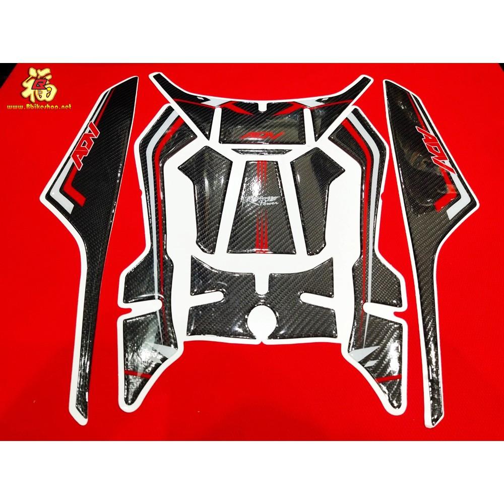 สติ๊กเกอร์ กันรอยถังน้ำมัน+คอนโซลข้างถังน้ำมันแบบชุด รุ่น ADV-150 semspeed สติ้กเกอร์