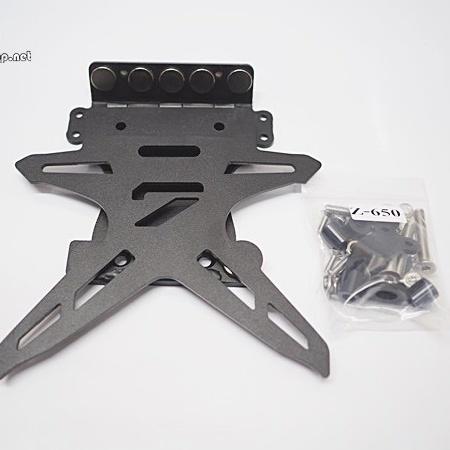 ท้ายสั้นแม่เหล็กพับได้  ไม่มีไฟส่องป้ายทะเบียน รุ่น Ninja650/Z650 New Sevenspeed BS3418