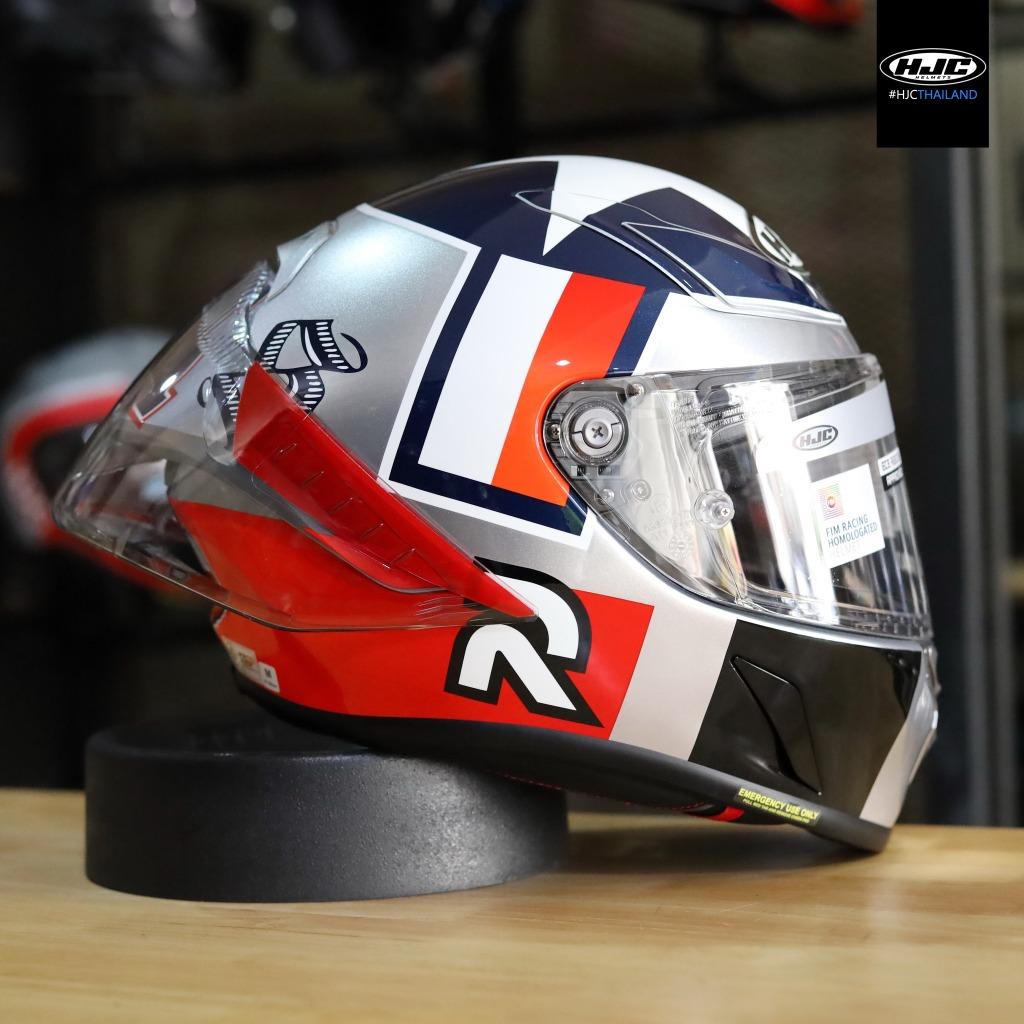 หมวกกันน็อค HJC RPHA1 Ben Spies Silver Star ลายนักแข่ง Moto GP🏁BIG STAR⭐️⭐️ ลายดาวเด่นในตำนานของ HJC