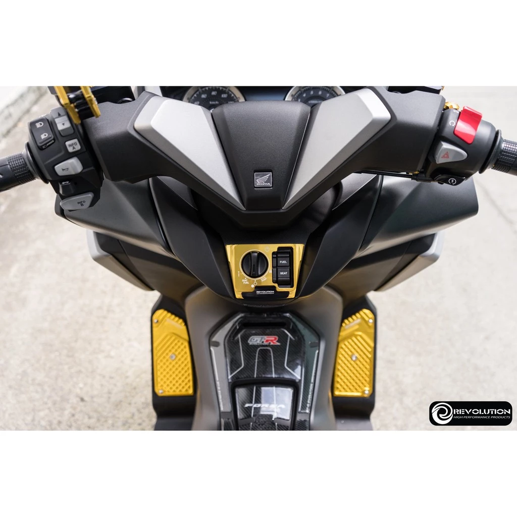 ฝาครอบสวิทกุญแจ CNC (2ชิ้น) REVOLUTION FORZA-300, FORZA-350 NEW