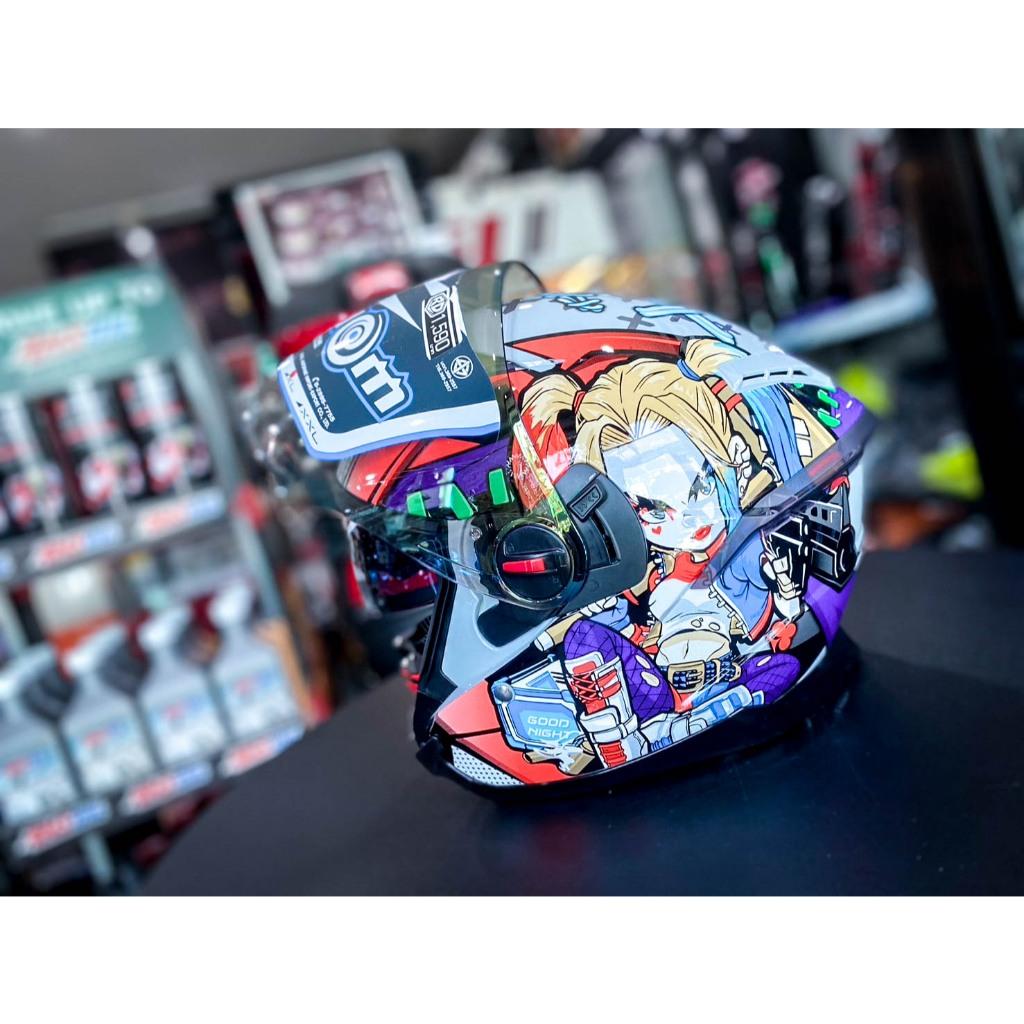 หมวกกันน็อคครึ่งใบ RD RANDOM AIR FORCE 1 Open Face Helmet  Harley Quinn (H006)