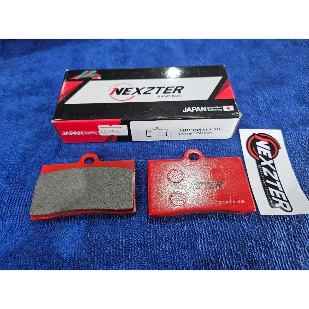 29. ผ้าเบรคหน้า NEXZTER 8484AA ผ้าเบรคปั๊ม BREMBO CALIPER 4 POT หูชิด