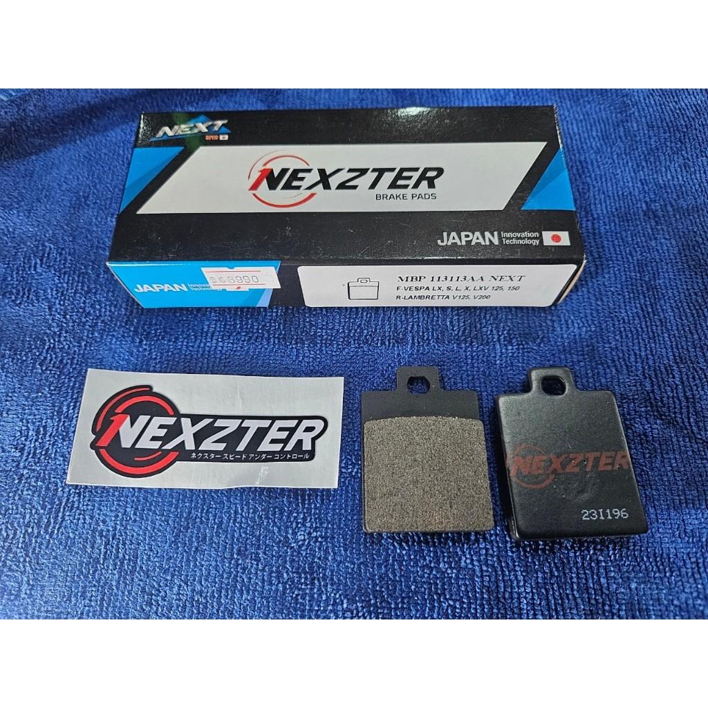 24. ผ้าเบรคหลัง NEXZTER 113113AA สำหรับรถรุ่น VESPA LX / LXV / S /L/X/125/150 หลัง VESPA GTS150 / 3V LAMBRETTA V125/200