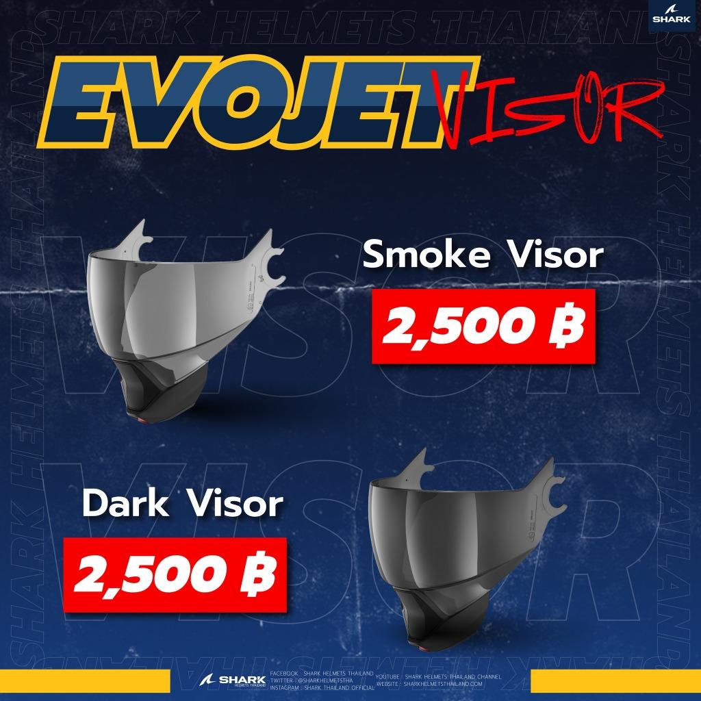 อะไหล่ ชิลด์แต่ง - Visor Shark EVOJET ชิวแต่ง ชิวหน้า